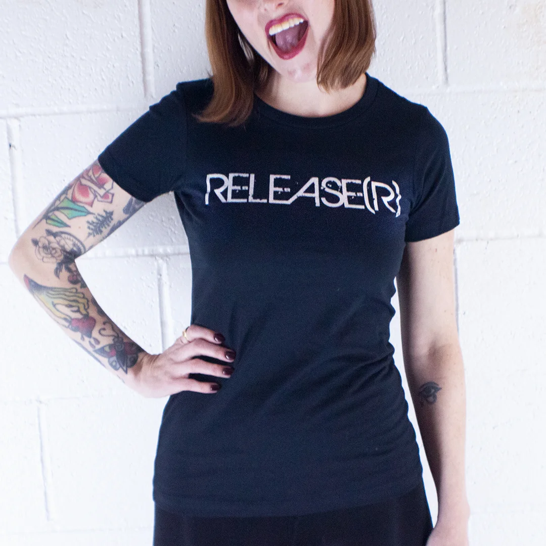 Womans RELEASE(R) Black Tee