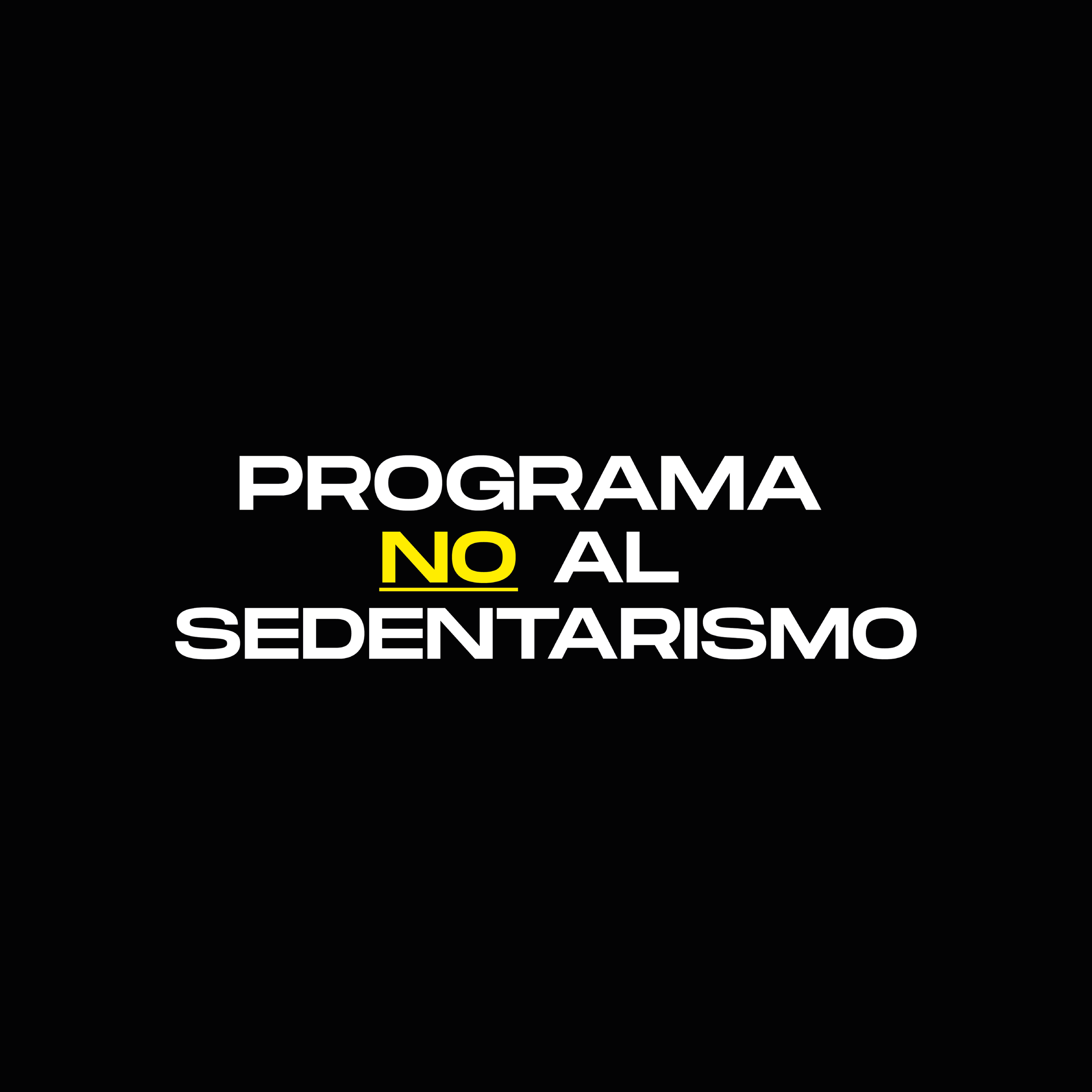 Programa NO al Sedentarismo