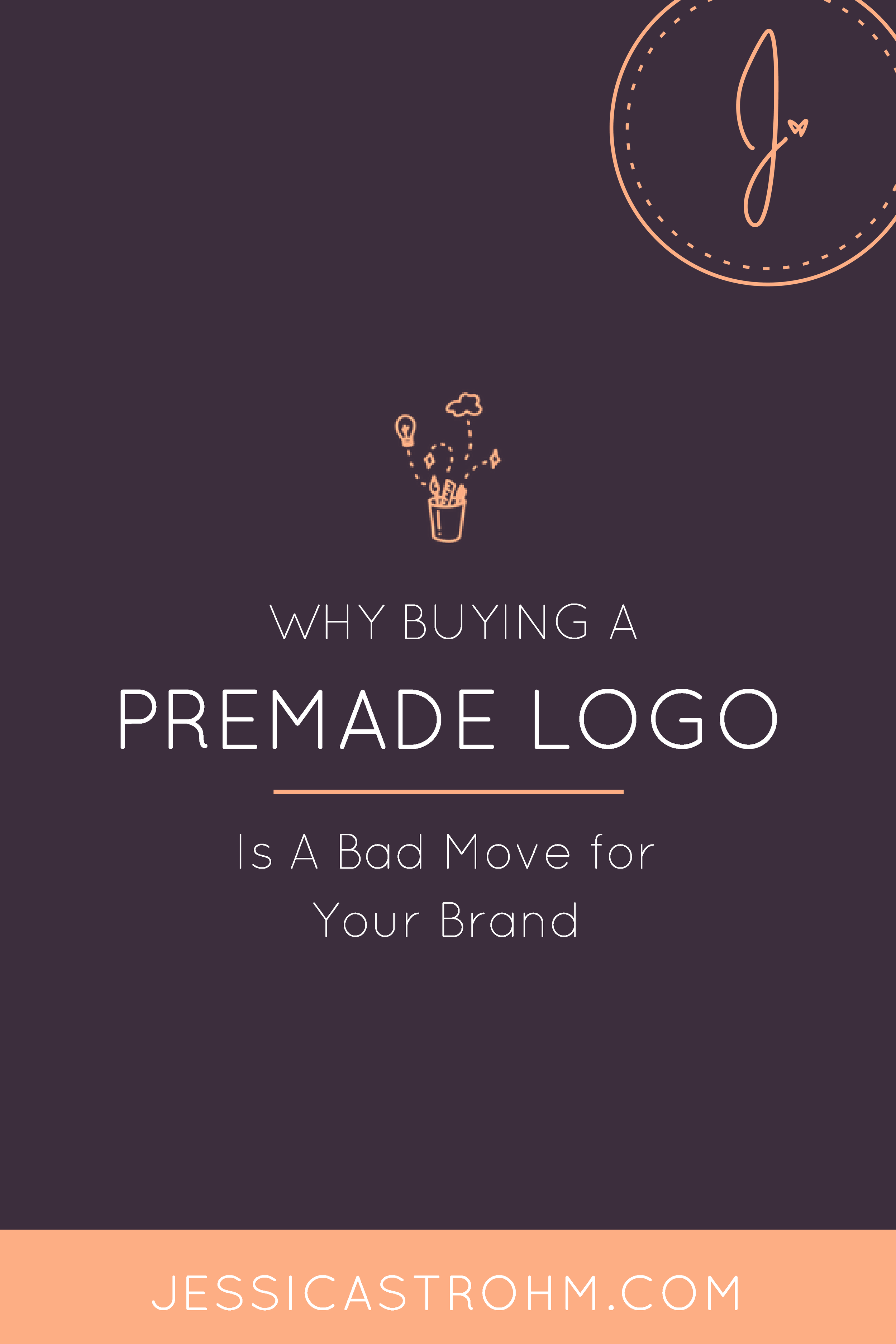 Is it bad to buy a premade logo for your business?