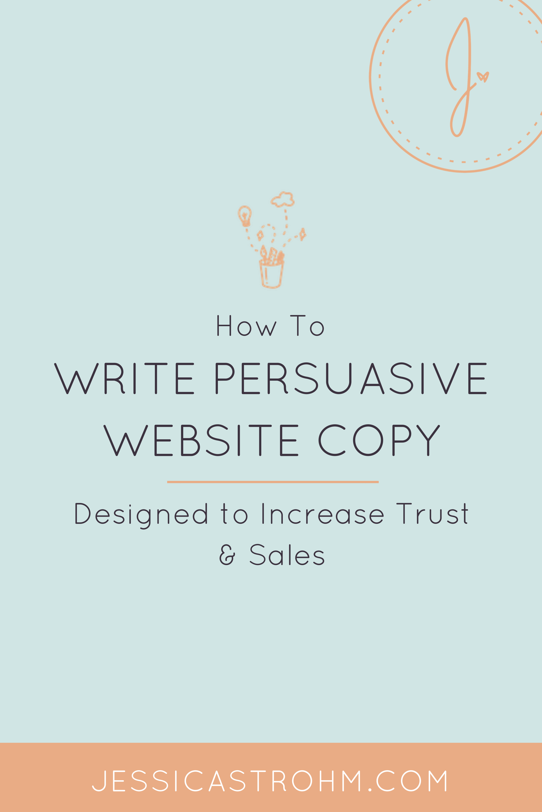 How to write persuasive website copy for your creative business that converts visitors into clients or customers.