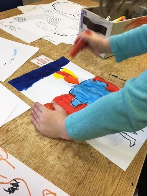 Photo Essay: A Child's Process Drawing A Picture Step by Step 
