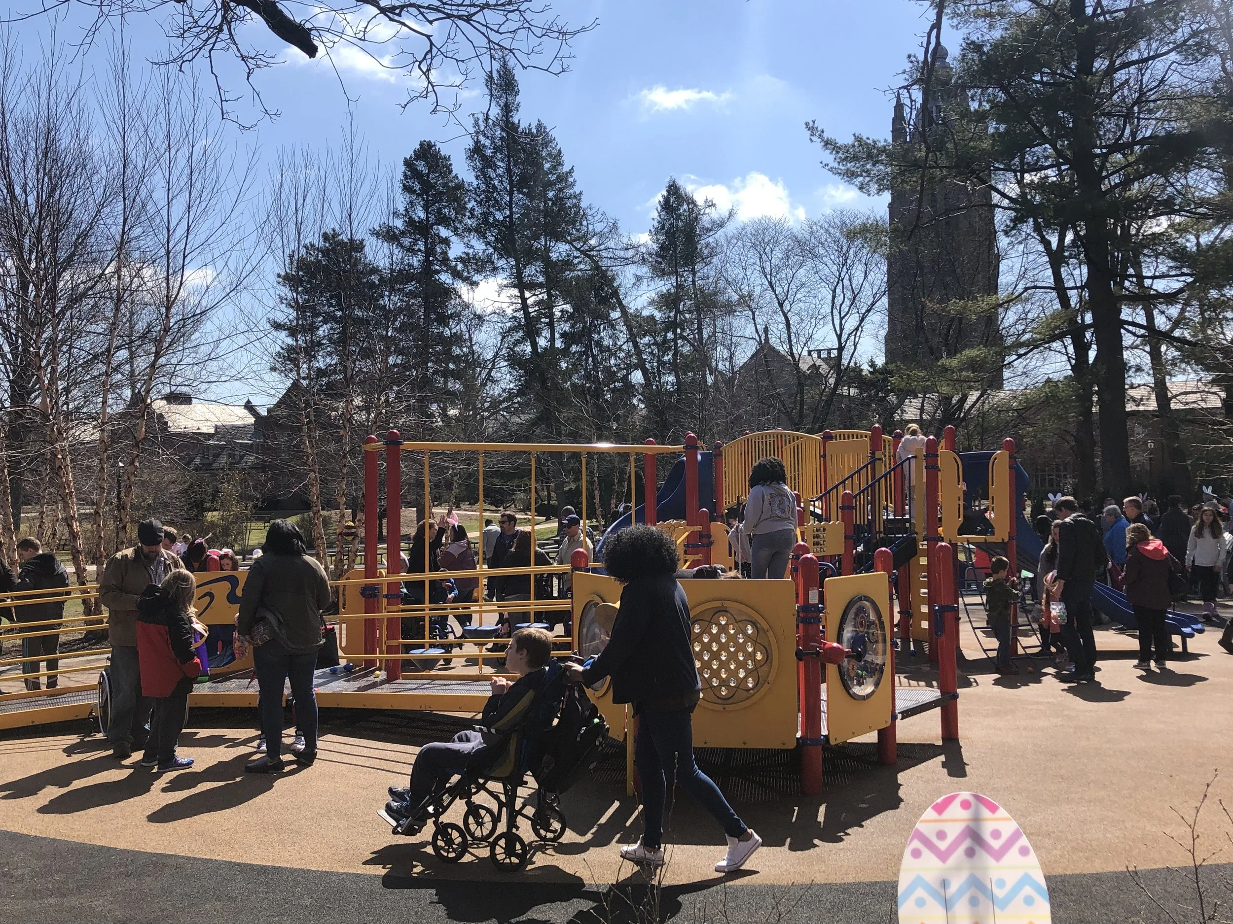 Pictures and Video:  Perkins School For The Blind Beeping Egg Hunt