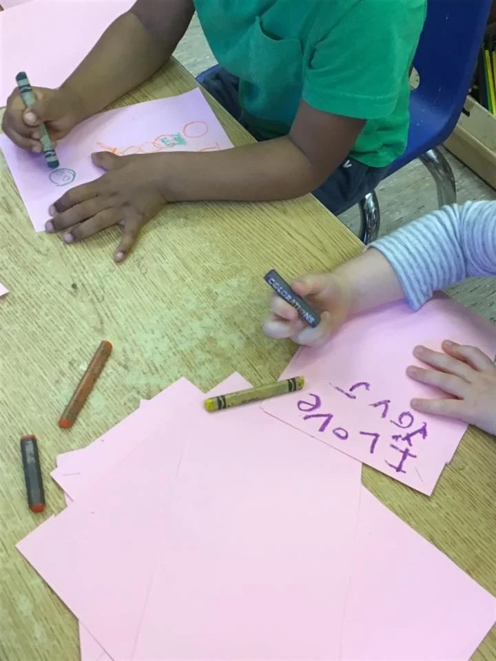 Photo Essay: Pre-K Students Writing and Drawing 