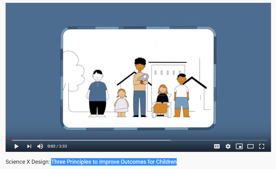 Harvard Center on the Developing Child Releases New Video About Three Principles to Improve Outcomes for Children