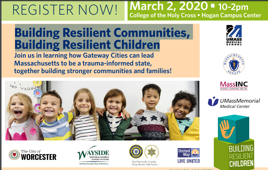 Building Resilient Communities, Building Resilient Children Event in Central MA on March 2 