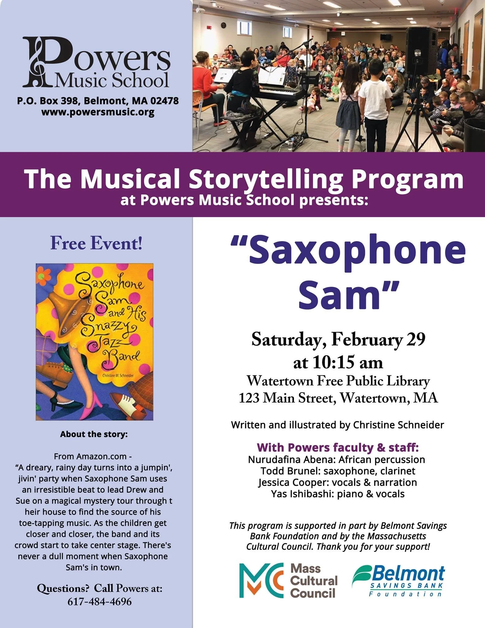 Musical Story Telling Program Coming to Watertown Free Public Library 