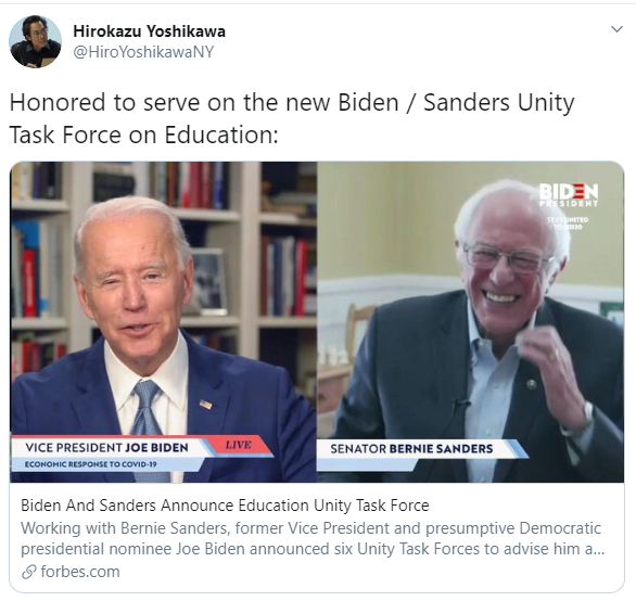 Early Childhood Expert Hirokazu Yoshikawa Named To “Unity Task Force on Education”