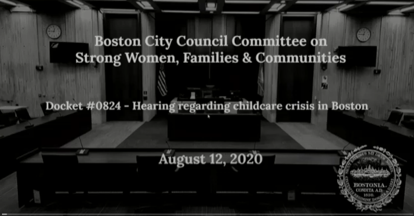 Watch: Boston City Council Committee on Strong Women, Families &amp; Communities Hold Hearing On Child Care Crisis  
