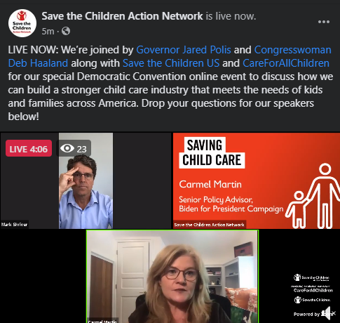 Watch: Save The Children Action Network Hosts Discussion About Building Stronger Child Care Industry 