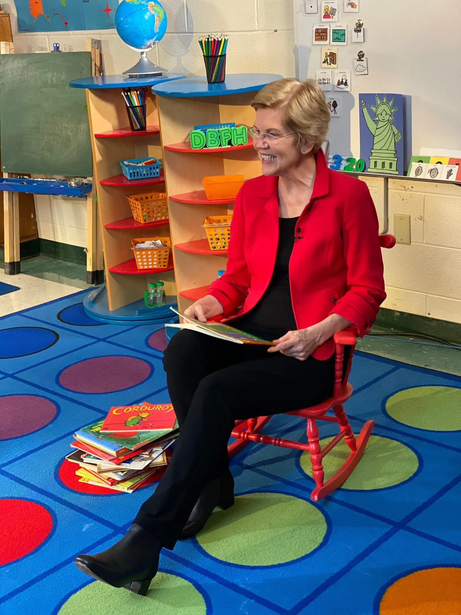Massachusetts Senator Elizabeth Warren Delivered Her Democratic National Convention speech from a Springfield Early Childhood Education Center