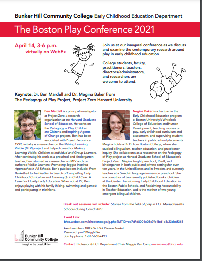 Bunker Hill Community College is Virtually hosting The Boston Play Conference 2021 