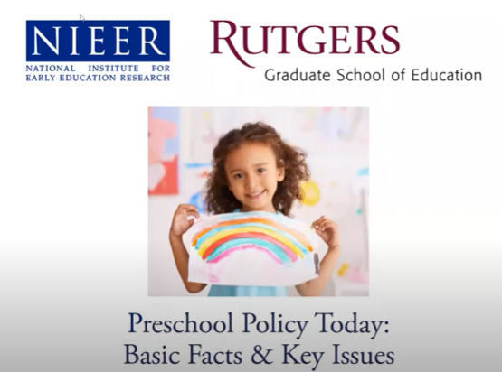 Watch: National Institute for Early Education Research's Congressional Briefing Webinar 