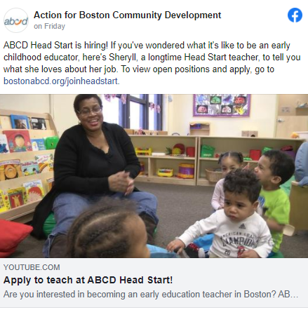 ABCD Head Start is Looking For Teachers 