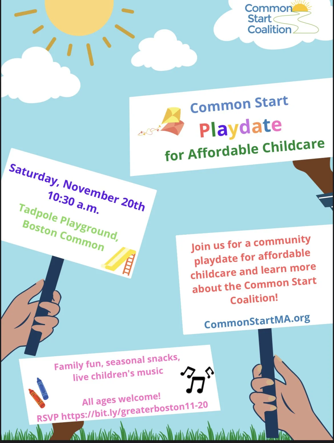 Common Start Coalition Hosting Rally on Boston Common 11/20