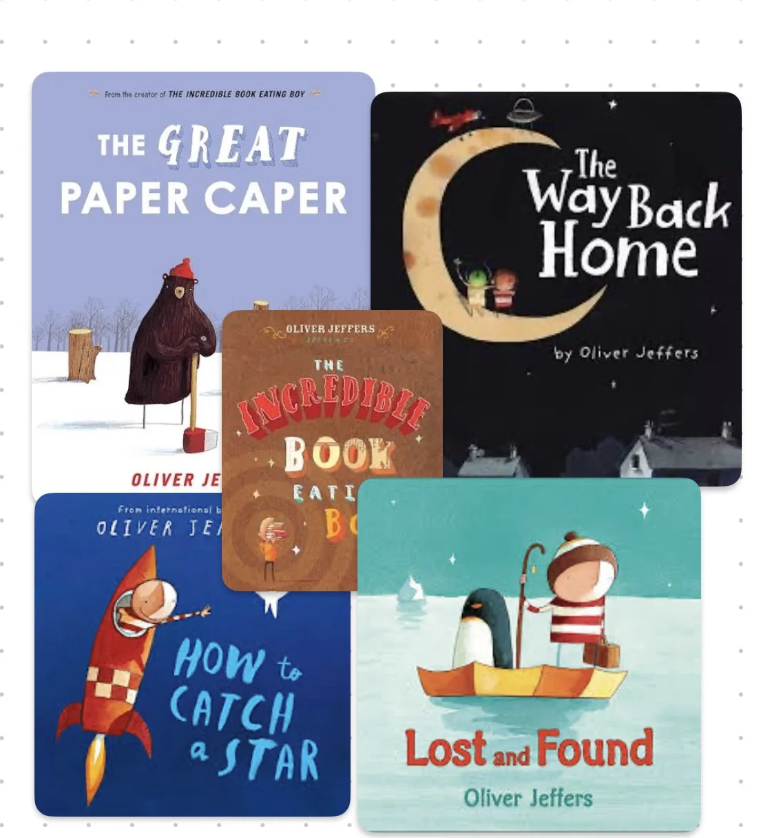 The Top 5 Oliver Jeffers Picture books of all time.