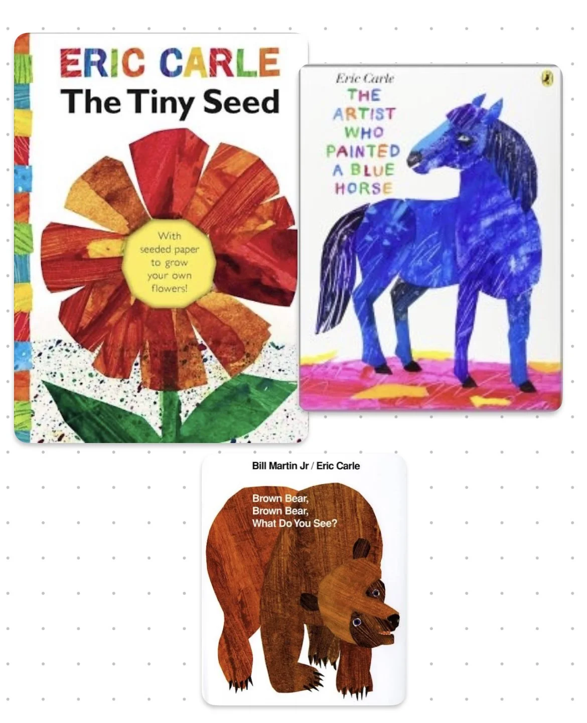 3 Lesson Plans For Young Children to Go Along WIth 3 Classic Eric Carle Books