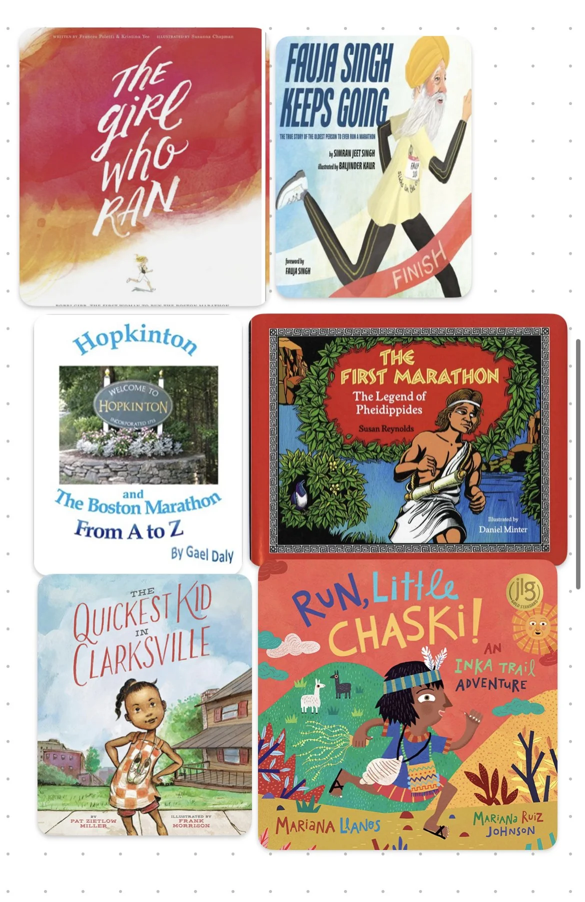 26 Children's Books to Inspire Young Marathoners and Runners: A Bibliography Companion for the Boston Marathon