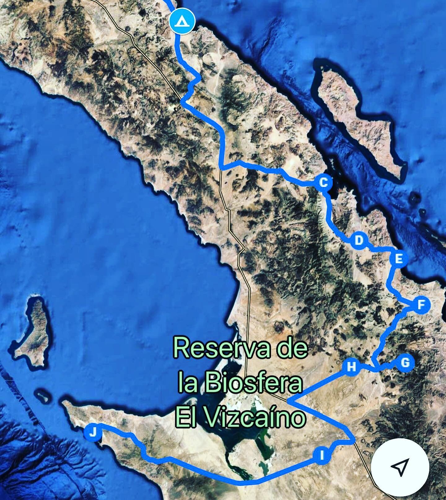 E, F, G, H 🔥 

Getting very stoked on this particular circuit (incomplete on map) as I think it checks all the boxes. Peninsular Bighorn Sheep (hopefully), ranches, nearshore islands, Jesuit missions, indigenous cave art, hiking, and maybe some surf