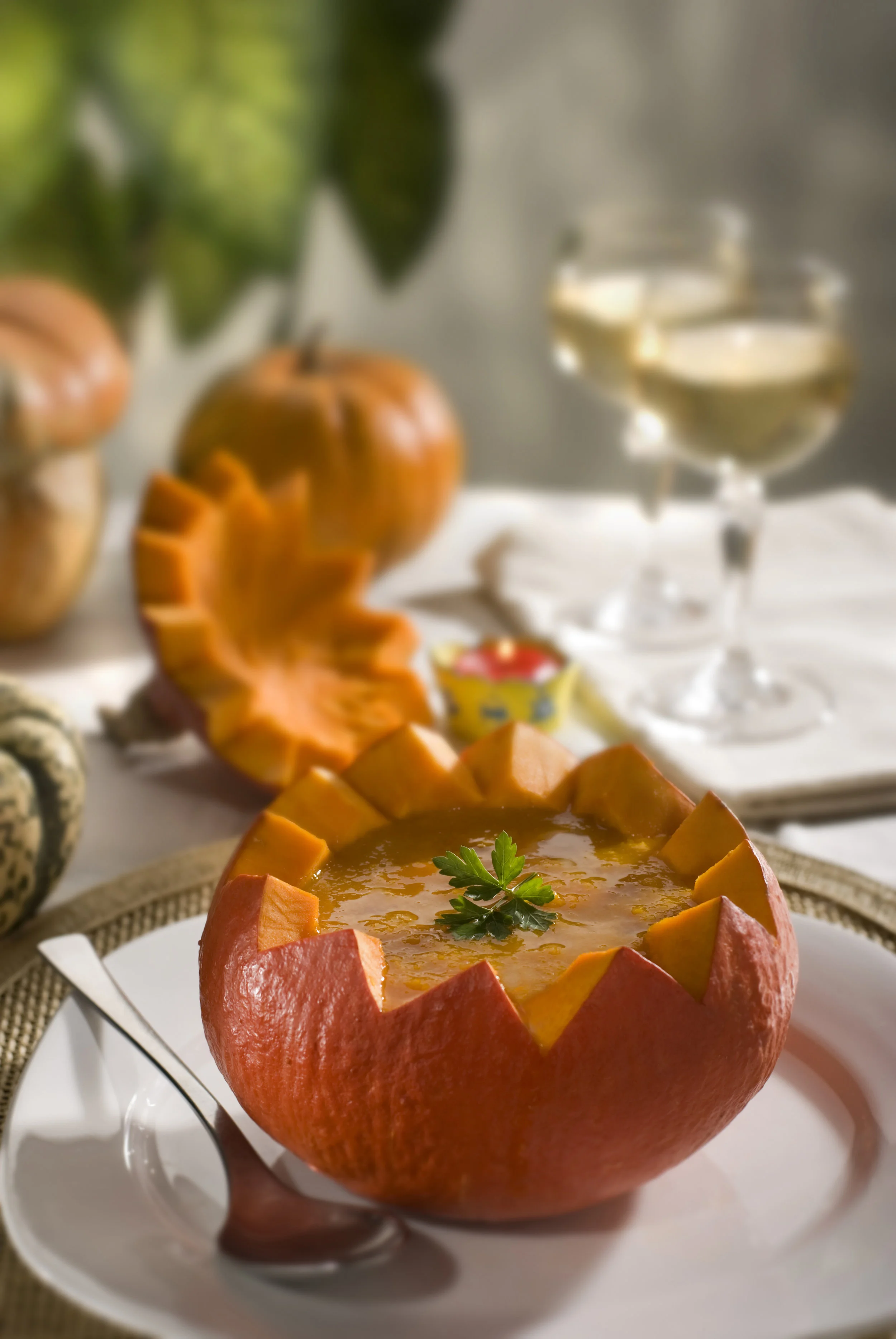 A hot “comfort soup” paired with a “cool climate” white