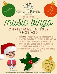 Grand River Cellars - Music Bingo Christmas in July!