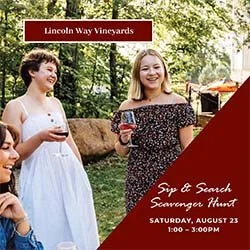 Lincoln Way Vineyards - Sip N Search Scavenger Hunt