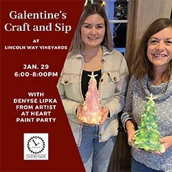 Lincoln Way Vineyards - Galentine's Craft and Sip 