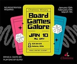 Chateau Winery &amp; Vineyard - Board Games Galore 