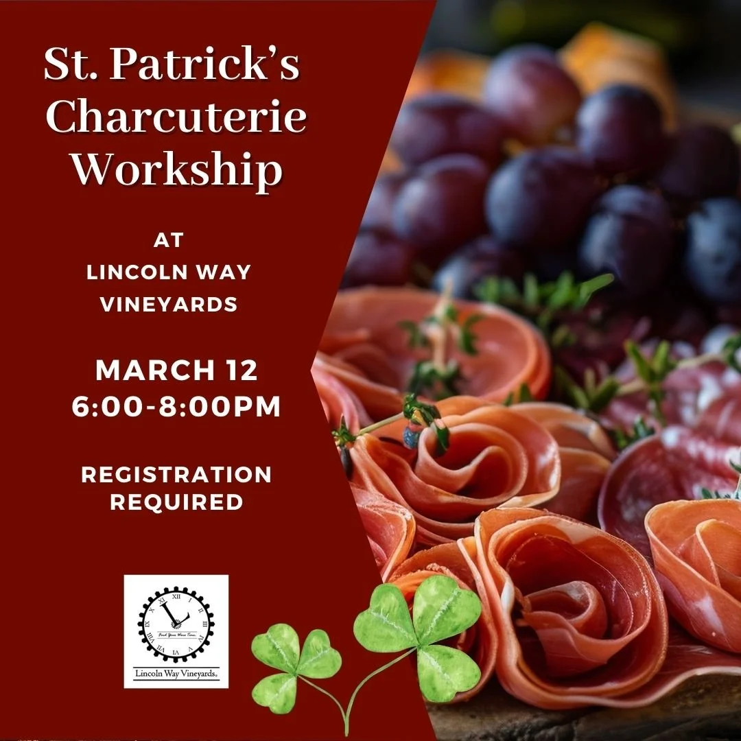 Lincoln Way Vineyards - St. Patrick's Charcuterie Workshop 