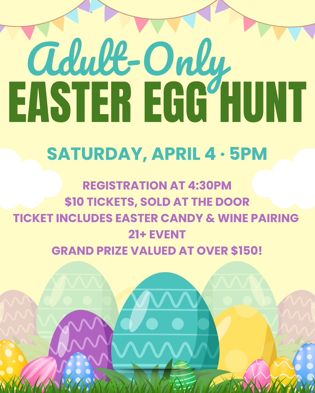 Chateau Winery &amp; Vineyard - Adult-Only Easter Egg Hunt 