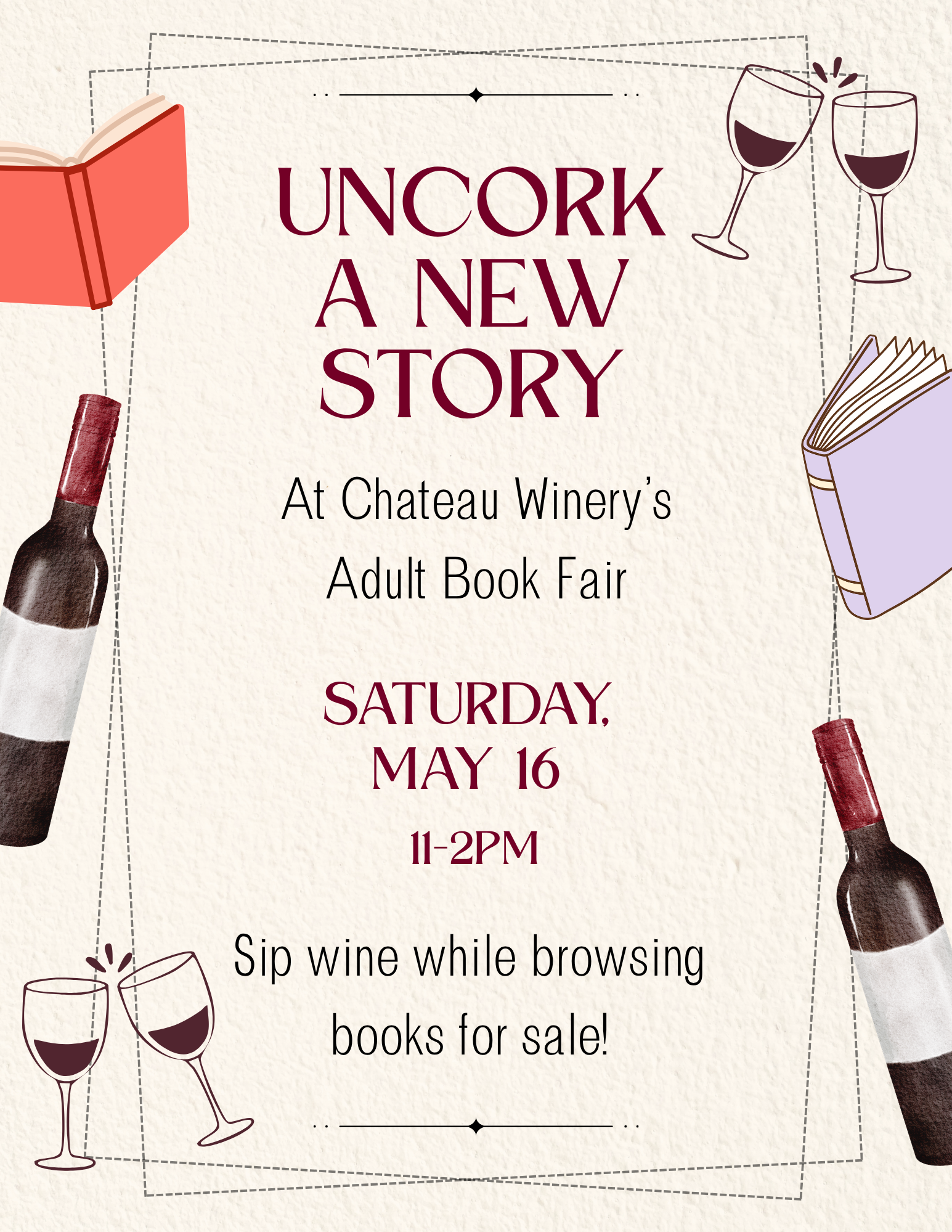 Chateau Winery &amp; Vineyard - Adult Book Fair 