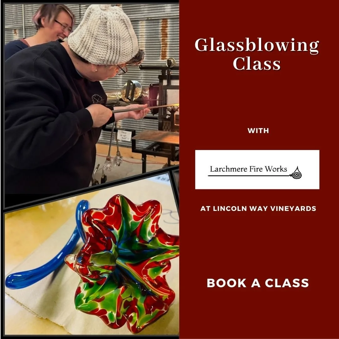 Lincoln Way Vineyards - Glassblowing with Larchmere Fire Works 