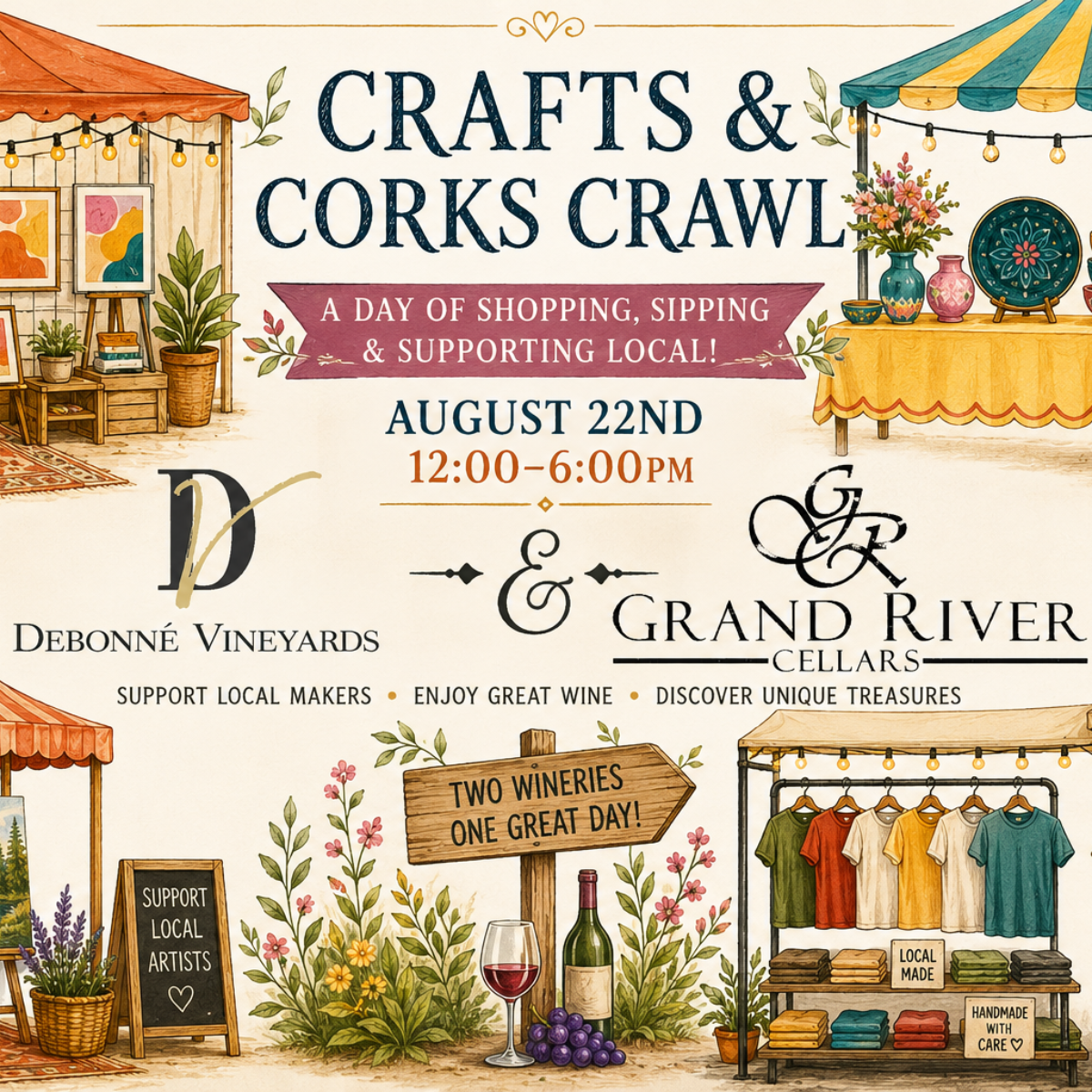 Debonné Vineyards - Crafts &amp; Corks Crawl