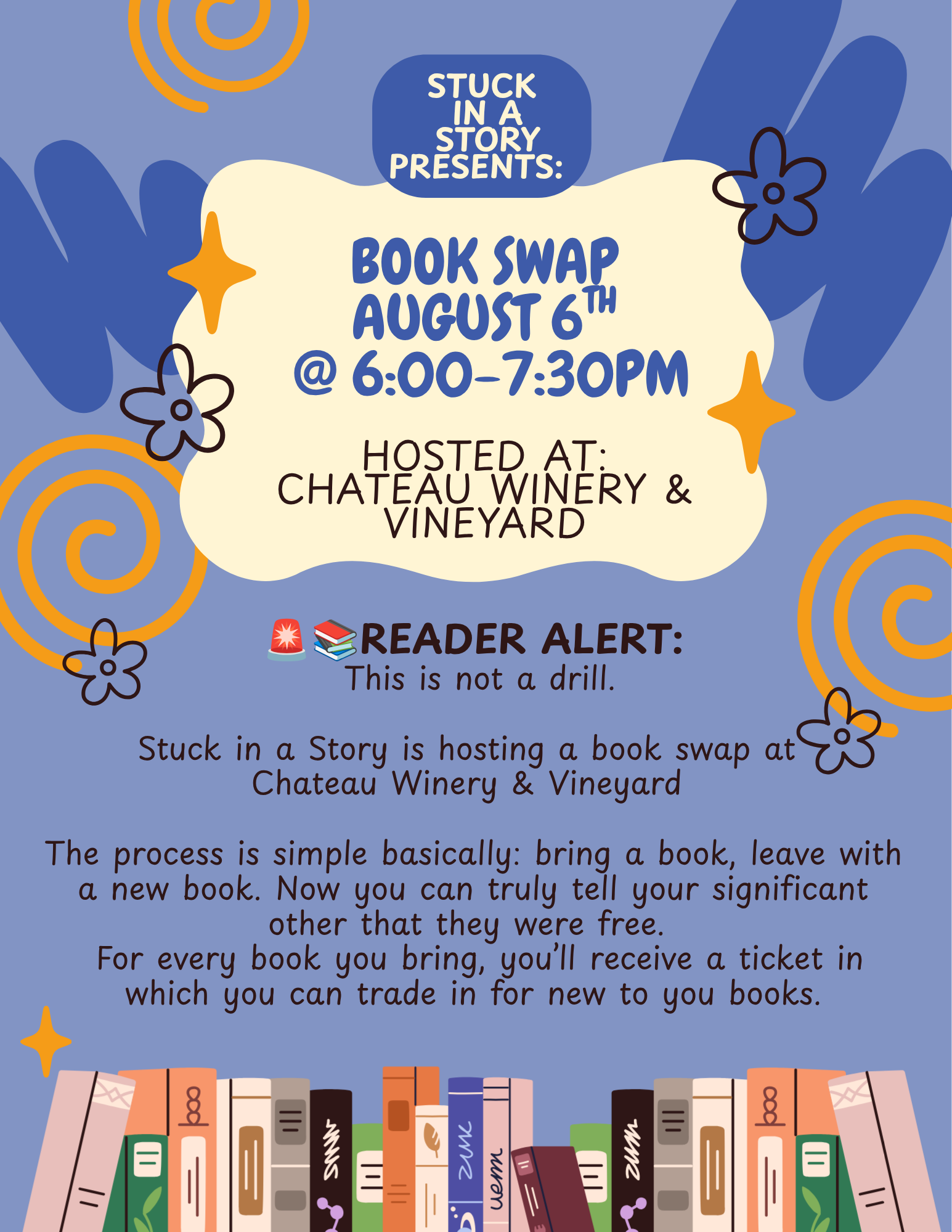Chateau Winery &amp; Vineyard - Book Swap Event