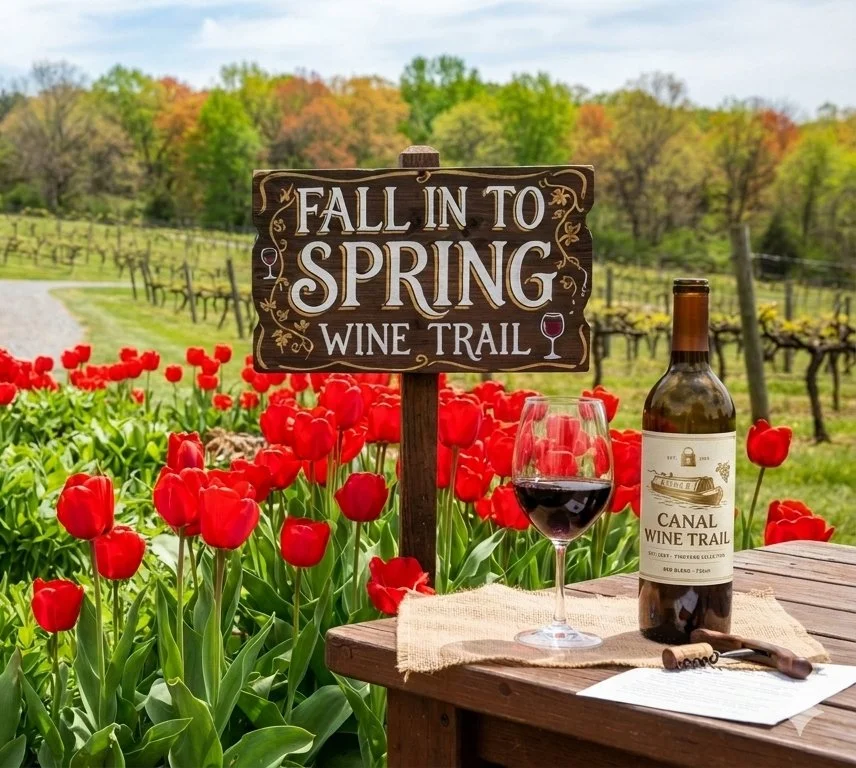 Fall in to Spring Trail hosted by the Wineries on the Canal  Wine Trail
