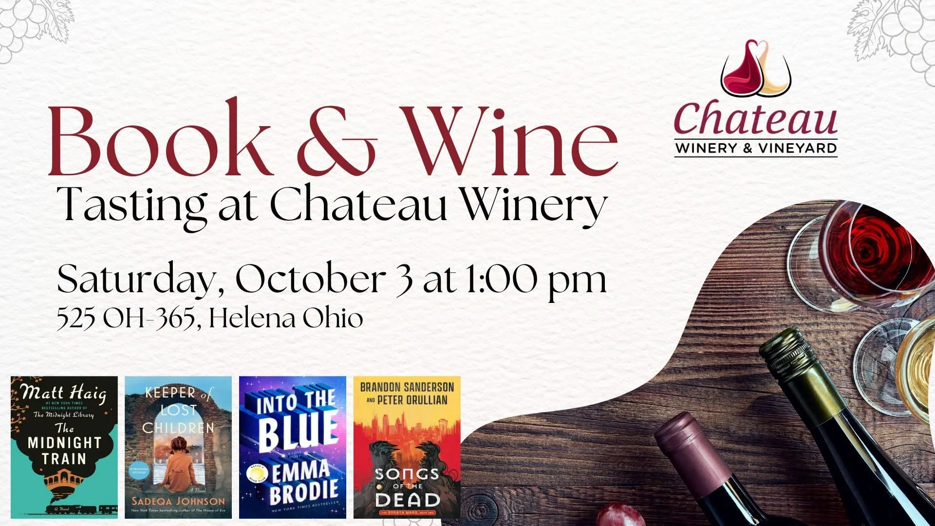 Chateau Winery &amp; Vineyard - Book &amp; Wine Tasting 