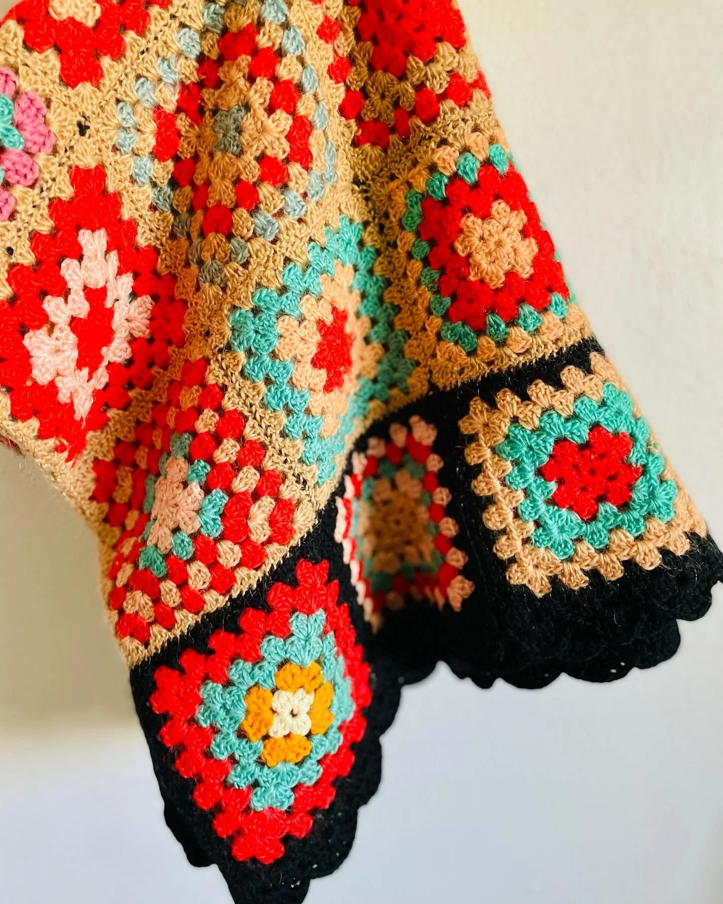 Vintage Granny Square Afghan