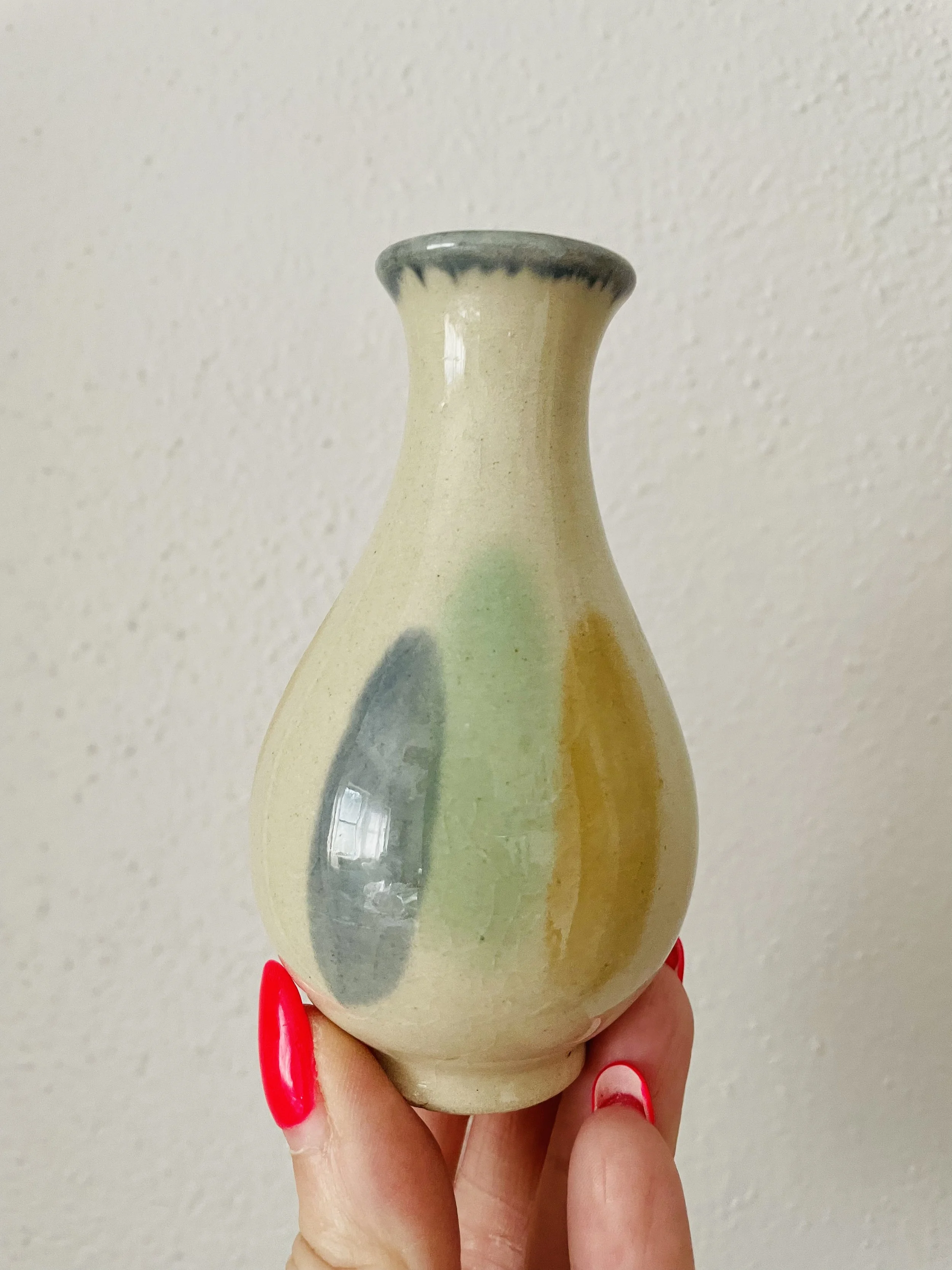 Glazed Pottery Bud Vase