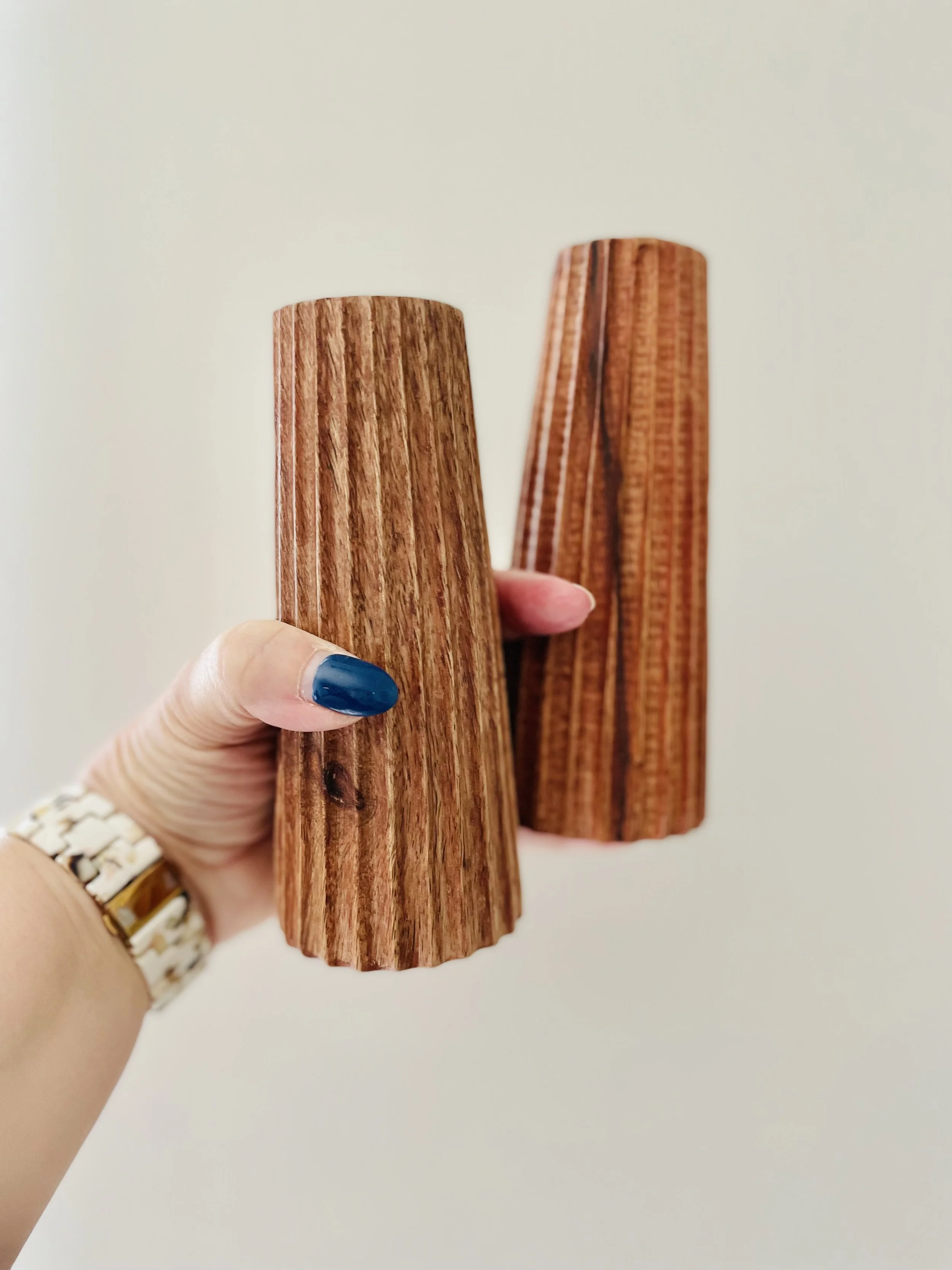 Tall Vintage Salt & Pepper Shakers