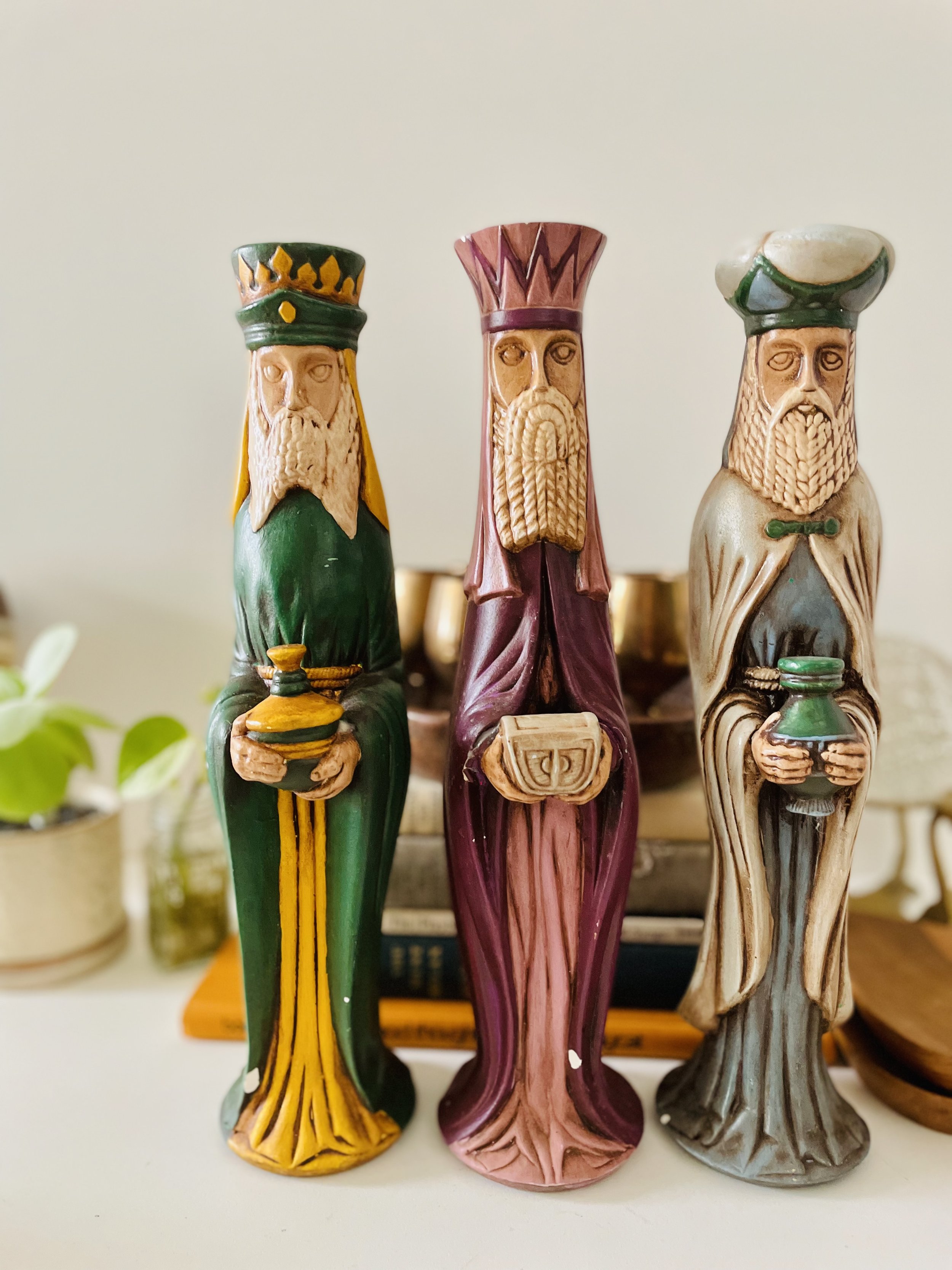 MCM Three Wise Men Ceramic Figurines