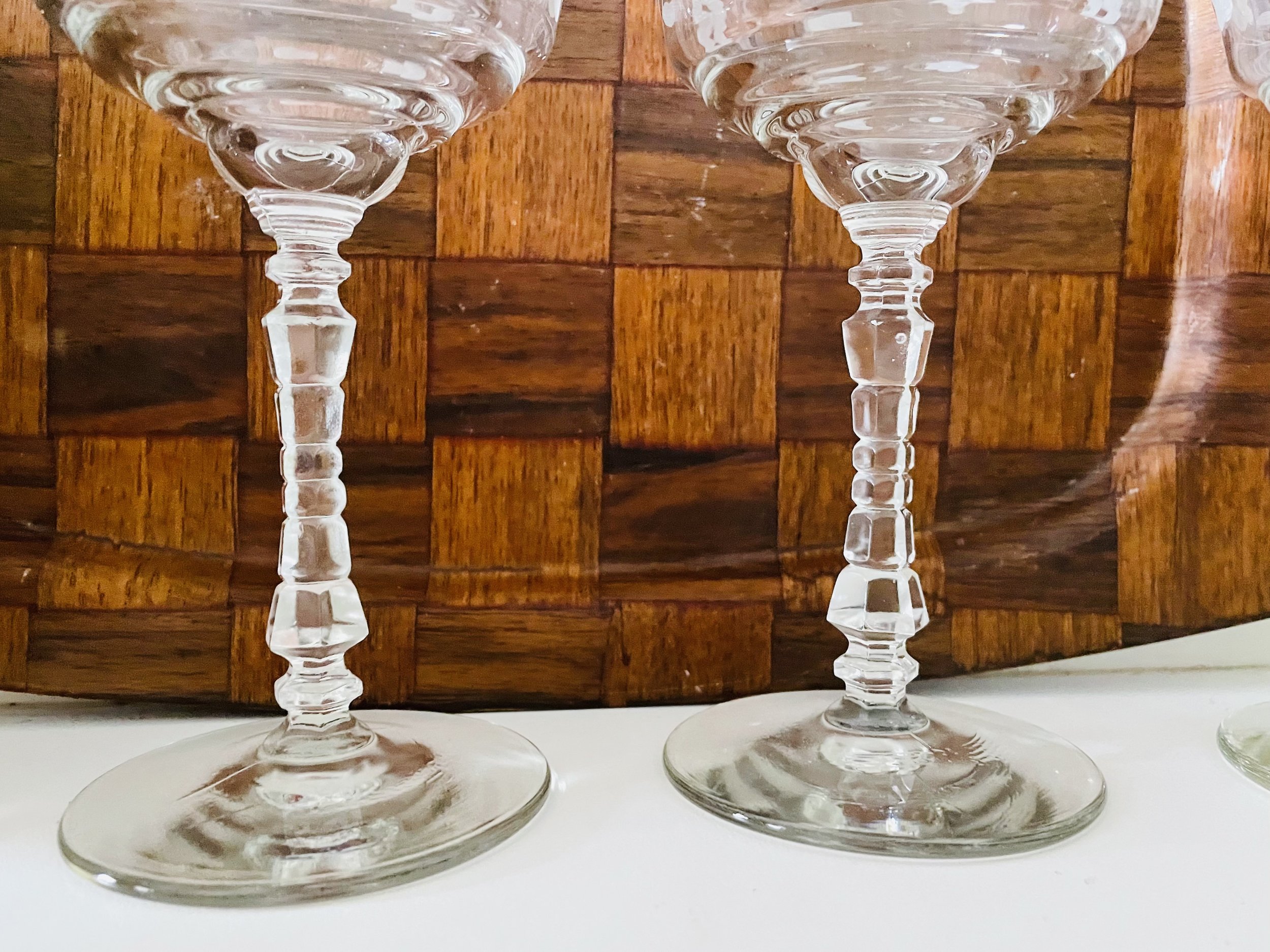 Home Essentials Trevi Heavy Cut Wine Glasses Made in Italy (Set of 4)