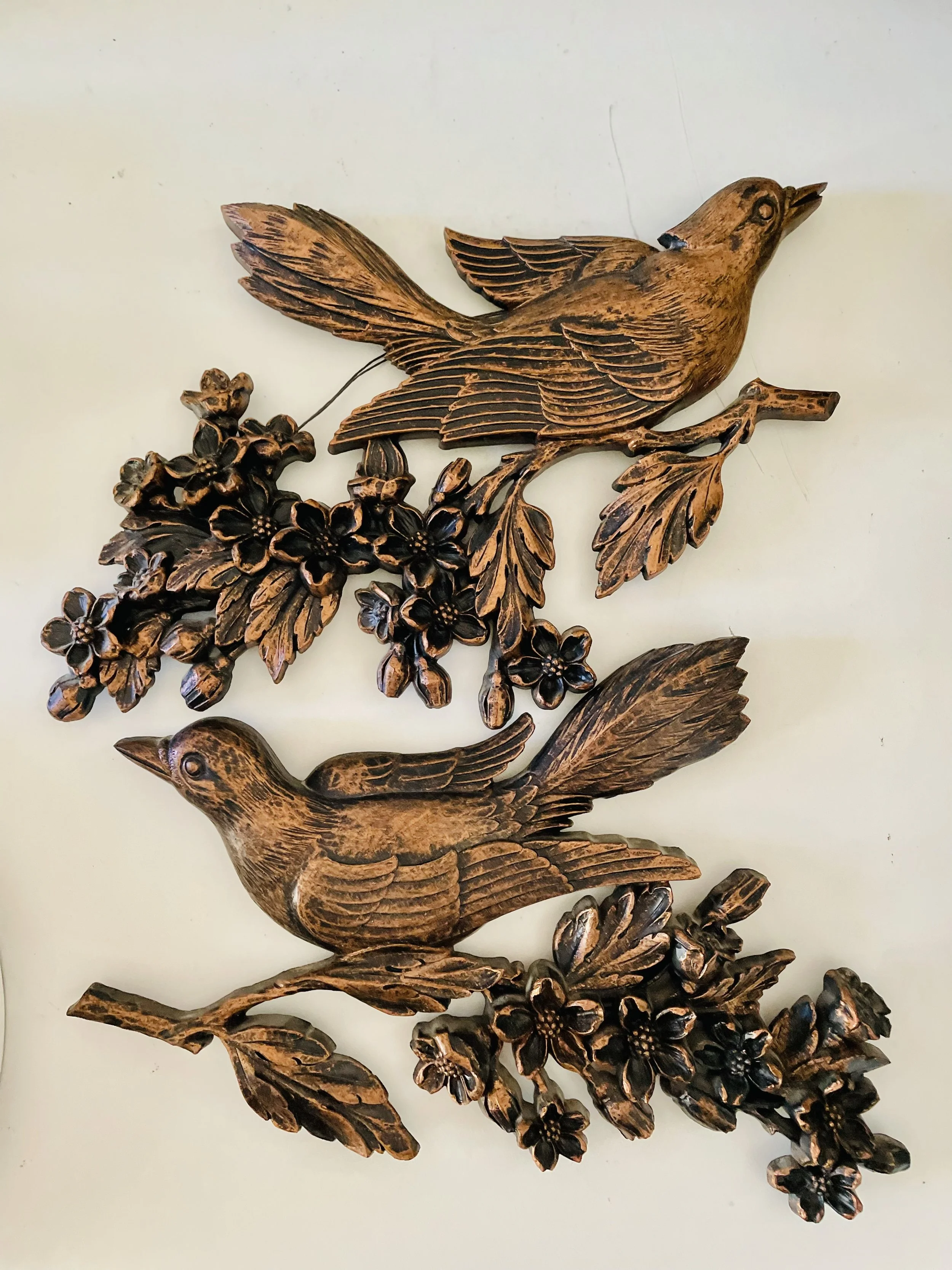 Vintage Coppercraft Guild Bird Wall Hangings
