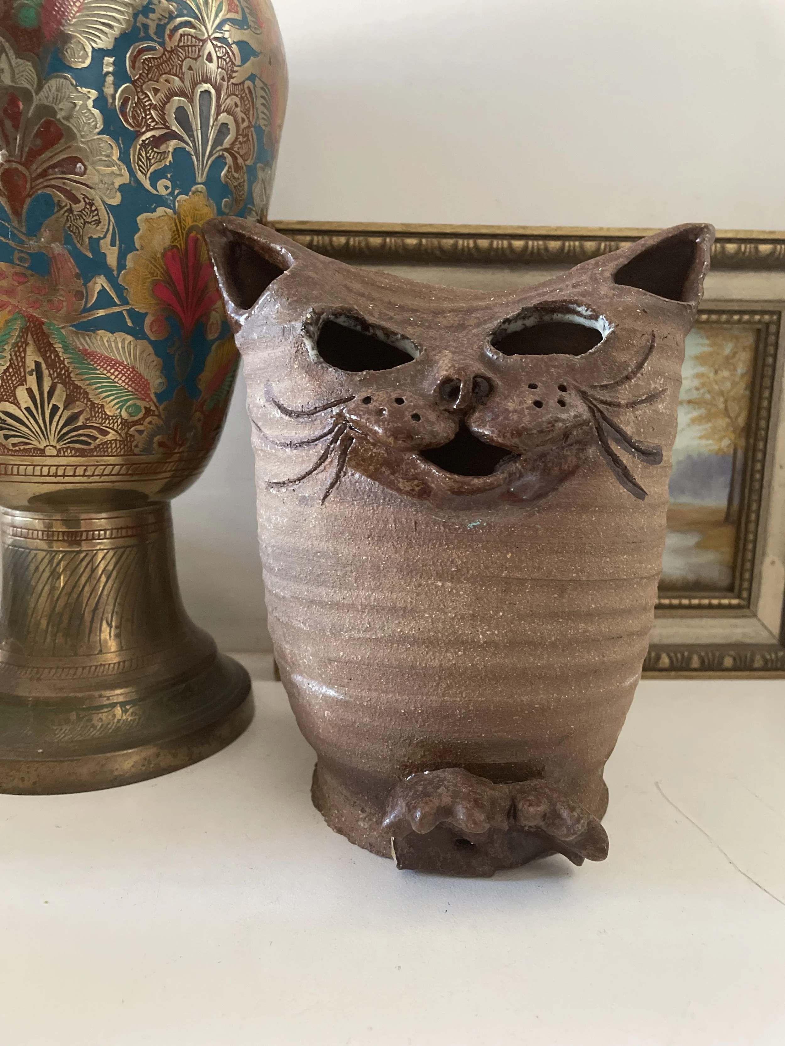 Unique Pottery Kitty/Cat