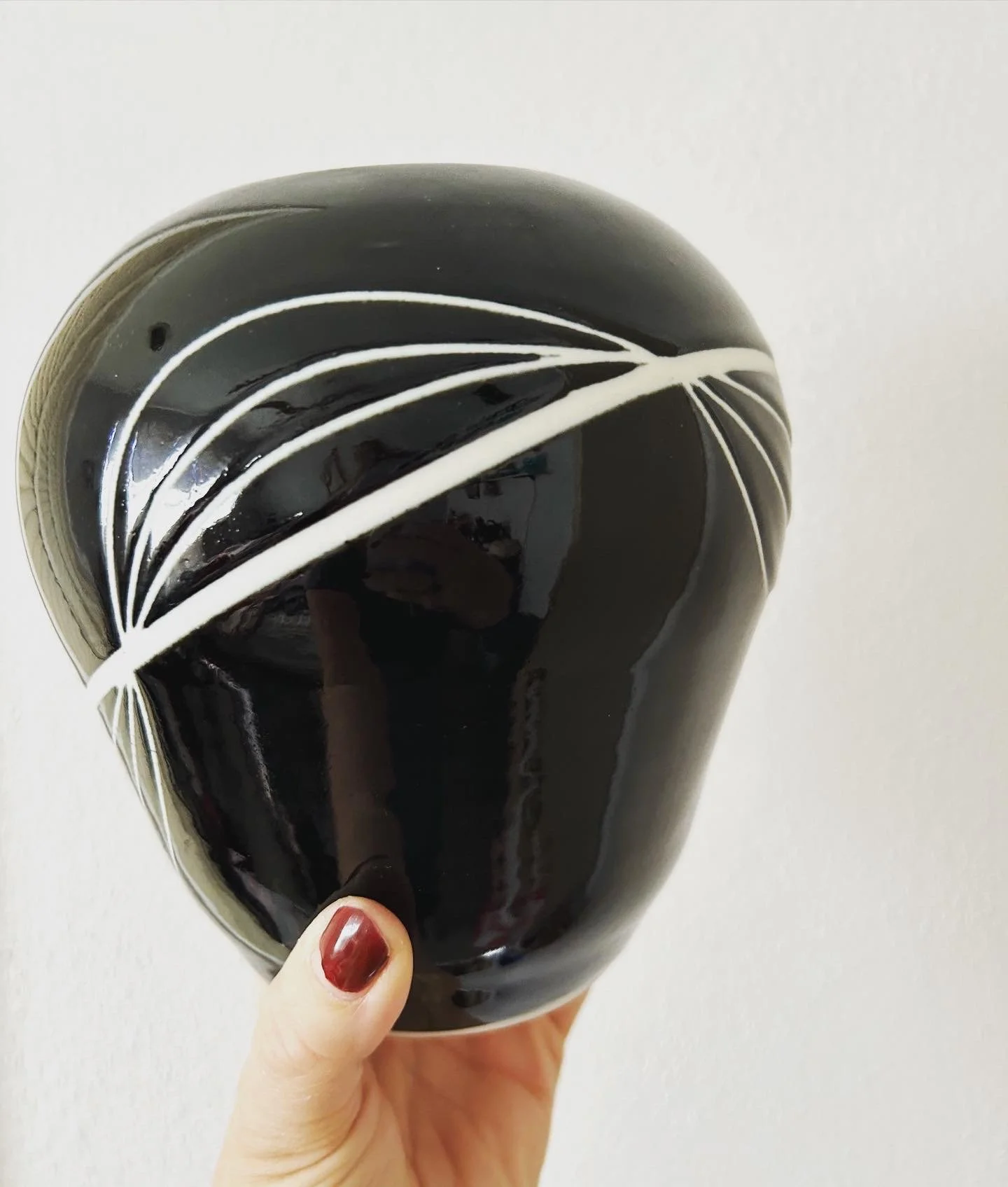 Vintage Signed Ingrid Junga Pottery Ceramic Vase