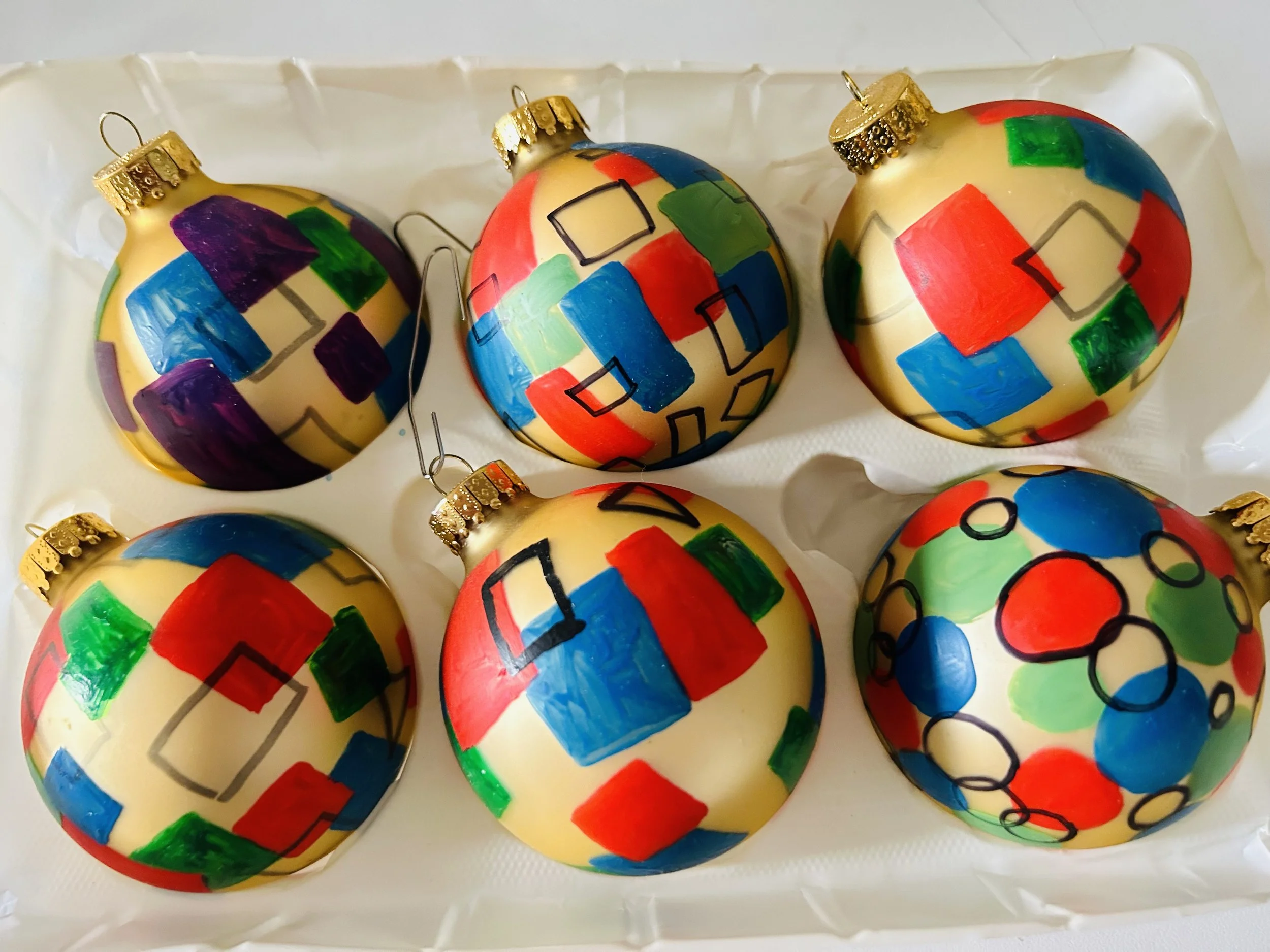 Vintage Funky Christmas Ornaments