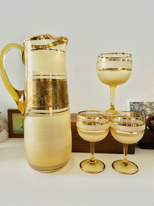 ヴィンテージ ミッドセンチュリー モダン ドリンクグラス