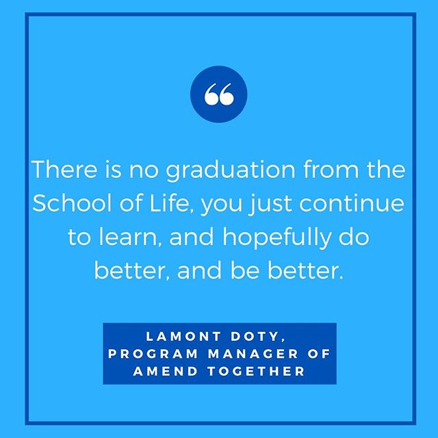 The School of Life might not give out grades, but it does teach you important lessons. What lessons has the School of Life taught you? #men #mentalhealth #mentor #mentoring #mentorship #ywca #ywcanashville #AMENDTogether #challenge #cultivate #change