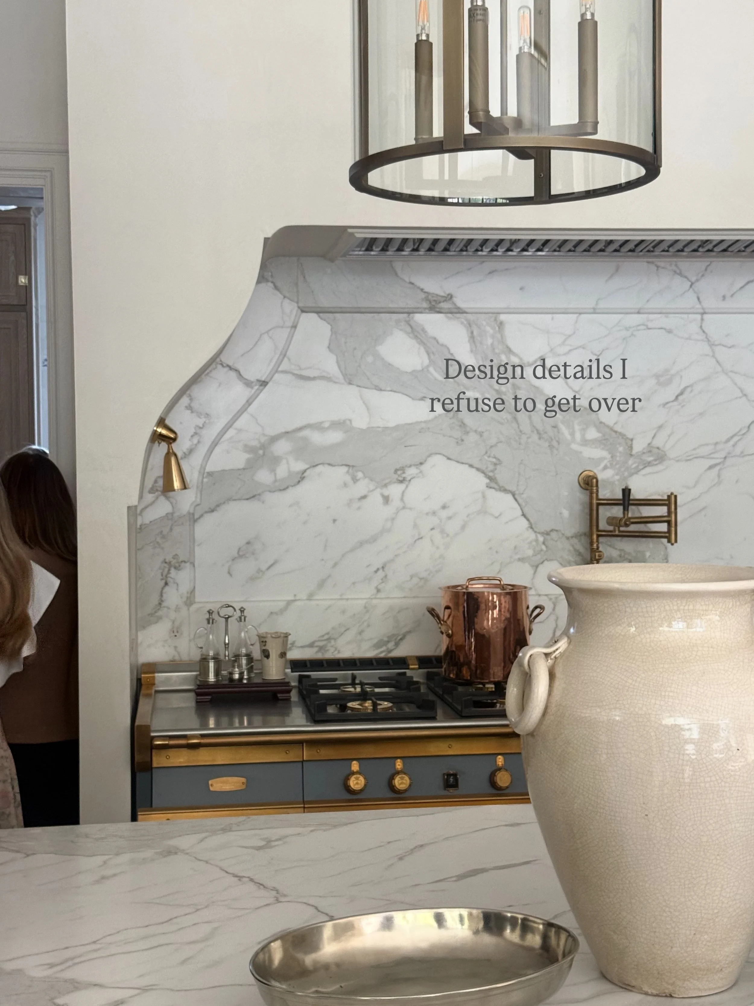 Details that thrill me to no end:

&bull;natural stone 
&bull;custom millwork 
&bull;art that feels personal 
&bull;mixed metals
&bull;layers of textiles and patterns to cozy up a space 
&bull;GOOD TILE!
&bull;collected antiques 

Put it all together