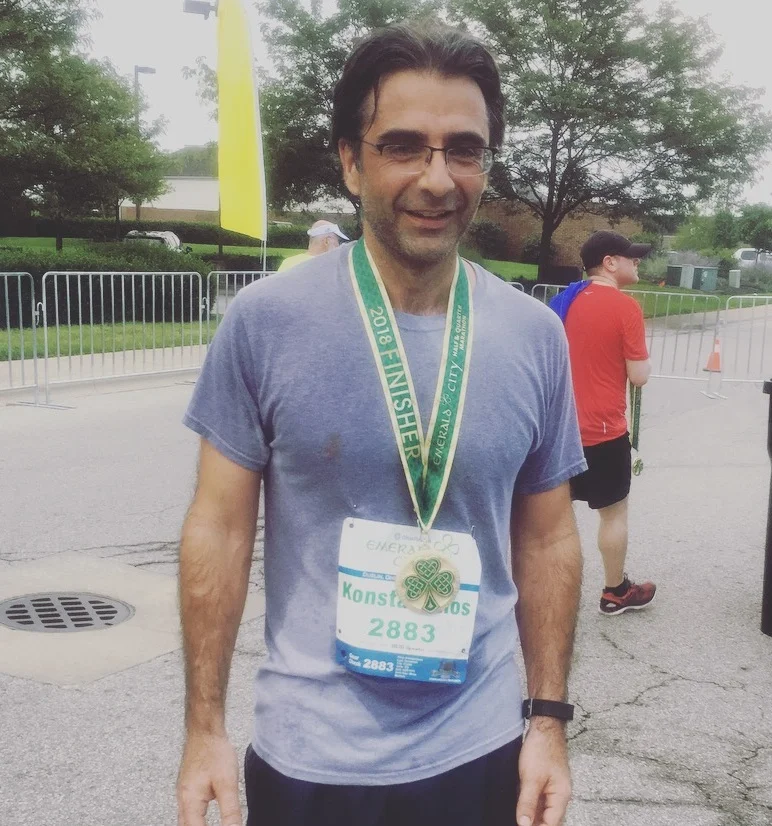 Dr. Demertzis successfully finishes the Emerald City Half Marathon