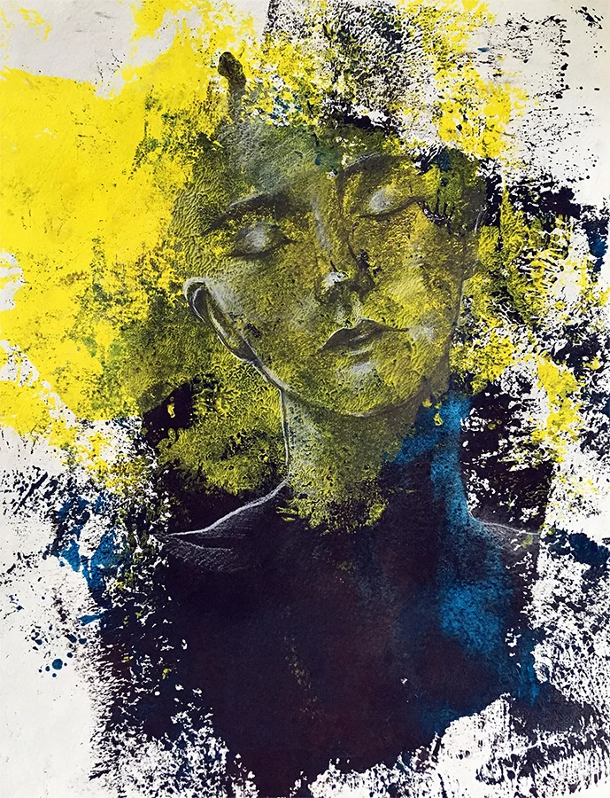 "You will call, and I will answer you. You will long for the work of your hands." NO.1 , 2016, 17”x22”, Mixed Media on Paper