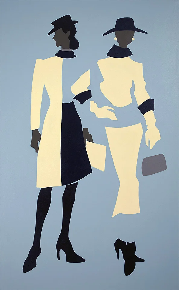 Emma And Jessica , 2018, 30”x48”, Acrylic On Canvas